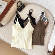 【🔥9.6,000 People Collection] Pure Desire Beautiful Back V-Neck Camisole Women with Chest Pads Inner 