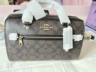 Coach Bag🥳Coach手袋F83607💕寇馳枕頭包💕經典波士頓老花💕