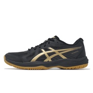 Asics Volleyball Shoes Upcourt 6 Men's Black Gold Rubber Sole Badminton [ACS] 1071A104002