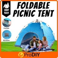 9001 Foldable Picnic Tent Auto Camping Tent Khemah Camping Tent Waterproof Auto Tent Automatic Tent 