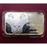 [5oz 999] Scottsdale 999 Silver Bar 5oz in minted laminate (Toning)