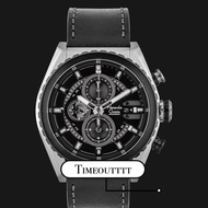 Alexandre Christie Men Leather Watch 6521