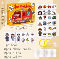 BHC CVC Job Matching Busy Books Repeated Tearing Educational Kid Early Learning Toy Activity Book fo