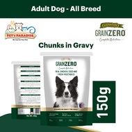 Signature Grain Zero Chunks in Gravy for Adult Dog wet dog food 150g Pouch