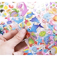 3D embossed children's stickers with boy and Girl characters
