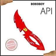 Mainan Anak / Pedang Boboiboy kuasa Api Toy Kayu Asli