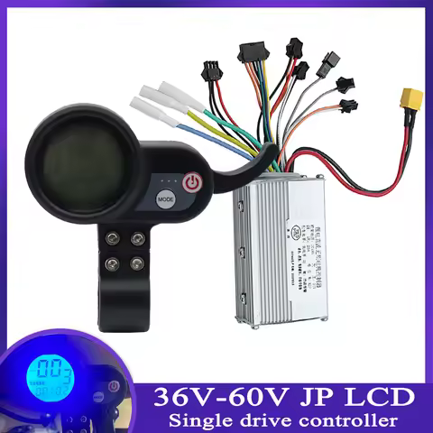 JP Jipin Brushless Motor Controller No Hall 36V 48V 52V 60V JP LCD Display For Electric Scooter Thro