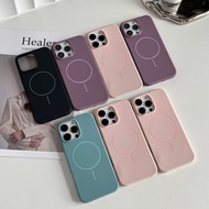 Frosted Magnetic Case for Samsung S25 Ultra S24 FE S23 S24 S25 FE A56 A36 A26 A16 4G 5G
