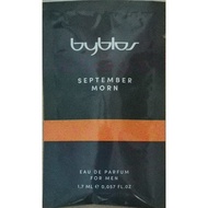 Authentic BYBLOS September Morn EDP Eau de Parfum For Men 1.7ml Vial Citrusy Woody - Limited Stock f