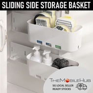 Kitchen Storage Sliding Basket Storage Side Shelf Rack Holder Space Saver Drawer Cupboard