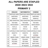 Past Year Practice Paper from TOP Leading Primary Schools in Singapore [2024 - 2022]