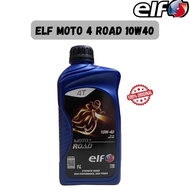 ELF ENGINE OIL 10W40 10W-40  ELF MOTO 4 ROAD 10W40 SYNTHETIC LUBRICANT MOTORCYCLE ENGINE OIL 1L MINY