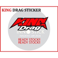 King Drag Sticker Motor Sticker King Drag
