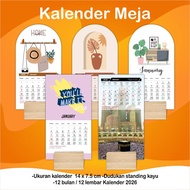 Standing desk calendar 2026 - desk calendar - mini standing calendar 2026