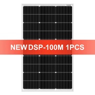 DOKIO Solar Panel 18V Solar Panels 100W Solar Panel Rigid Panels Waterproof PV Module For Camping/Mo