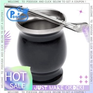 Yerba Mate Gourd Set Double-Wall Stainless Steel Mate Tea Cup and Bombilla 8 Ounces Bombillas Yerba 