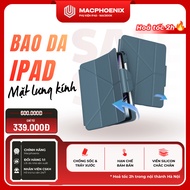 [V3 - Super shockproof version] Ipad Leather Case Arcylic Tempered Glass Back iPad A16 Gen 10/11 Air