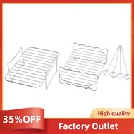 Air Fryer Rack for Dual Basket,Air Fryer Accessory Multi-Layer Rack,for Ninja Foodi DZ201 DZ40 Doubl