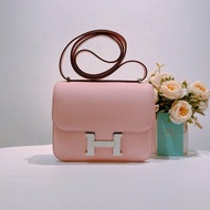 TW4483 Hermes 愛馬仕第三代迷你康康包 櫻花粉銀釦 Mini Constance-III Swift 3Q Rose Sakura x PHW