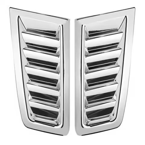 VC-Innovative-2Pcs Car Vents Grilles Air Flow Intake Hoods For Ford Focus MK2 ST Fiesta Mustang