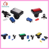 [lzdxwcke2] Rectangle Arcade Game Machine LED Illuminated Arcade Push Button&Microswitch