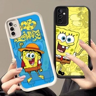 GK-82 SpongeBob SquarePants Silicone Black White Casing for Samsung A34 A24 FE S25 A25 A35 A17 S24 A