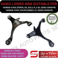 SAIKO GENUINE LOWER ARM (FRONT) FOR HONDA CIVIC [FERIO, ES, EU] '01-05YR / CIVIC COUPE [EM2] 1.7L '0