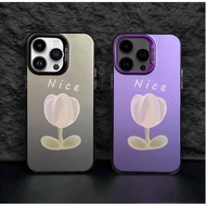 3D Flower Csing HP Silver Wrn Mtte Premium Silver nti Jtuh Hrd Cse For Vivo Y17S V40 Lite Y19S 22s 1