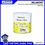 CAT TEMBOK INTERIOR EKSTERIOR BELMONT METALLIC BM26 0.3 L GLITTER GOLD