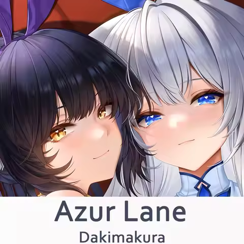 Azur Lane Shinano Musashi Dakimakura 2WAY Hugging Body Pillow Case Anime Otaku Pillow Cushion Cover