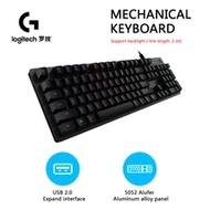 Gaming keyboard(แป้นพิมพ์สำหรับเล่นเกม )Logitech G512 Wired Keyboard 104 Keys RGB Backlight Macroprogramming Blue Switch Working Gaming Mechanical Keyboard with 2m Line Black Gaming Keyboard