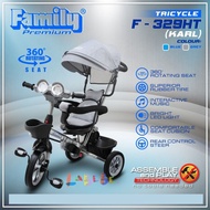 [✅Garansi] Makassar! Family Sepeda Anak Tiga Roda F-329Ht / Tricycle