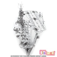 3D Metal Puzzle USS Roosevelt CVN-71Nuclear-Powered Aircraft Carrier
