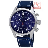 ALPINA AL-371NN4S6 Startimer Pilot Chronograph Navy Blue Sunray Dial Blue Watch
