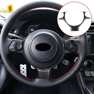 Shasha Carbon Fiber Car Interior Accessories Steering Wheel Sticker For Subaru BRZ 2017 Toyota 86 2018 2020 2023
