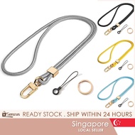 [SG SELLER] Colorful Cute Neck Lanyard With Safety Breakaway Buckle ID Badge Key Holder For Women Me