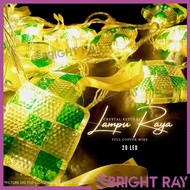 [Raya Sale]20L 5M 50/70mm Crystal Ketupat LED Chasing Decoration Lights, Hari Raya Aidilfitri, Home Indoor Party Deco Lampu Raya Fairy Light