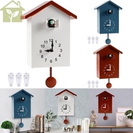 Cuckoo Clock Plastic Cuckoo Wall Clock with Bird Tweeting Sound Hanging Bird Clock Battery Operated 