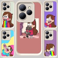 M-40 Gravity Falls Mabel Pines White Casing for ITEL A90 A80 A70 A50 S23 RS4 P55 P65 5G
