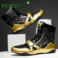 Professional Men Women Wrestling Shoes Anti-Slippery Boxing Fighting Boots Couples Breathable Wrestl