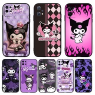 for Realme 3 5 6 7 8 Pro 5i 5s Q 6i 7i cool anime cartoon Kuromi TPU phone case soft silicone black 
