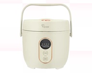 La gourmet 0.8L Digital Rice Cooker (Vanilla Cream / Mint Green) | PFAS/PTFE Free | AI Detector