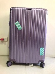 二手29吋紫色鋁框行李箱