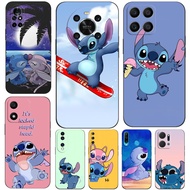 Case For Huawei y6 y7 2018 Honor 8A 8S Prime play 3e Phone Cover Soft Silicon Funny Stitch