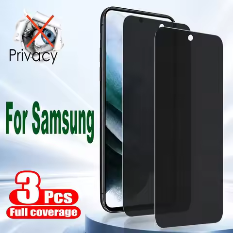 3PCS Privacy Tempered Glass For Samsung Galaxy A36 A37 A51 A52 Anti Spy Screen Protector For Samsung