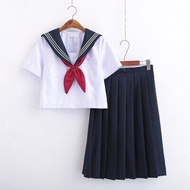 [LXYH- COSER KING] ชุดนักเรียน ญี่ปุ่น Japanese School สาวนุ่ม JK Uniforms Sailor Suit Women Academic Style Cosplay Costume Blouse Pleated Skirt Suit
