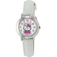 【💥日本直送】Hello Kitty Citizen Q&amp;Q  手錶 指針式 防水 皮革錶帶 女士 白色