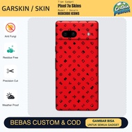 Vinyl Skin PIXEL 7a REDCODE ICONS Anti Scratch Protector Case | By Fusion | Code - MYF7