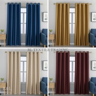 Curtain Window Ring Curtain Satin Silk Elegant Curtain 4ft-7ft Aesthetic Curtain Satin Silk