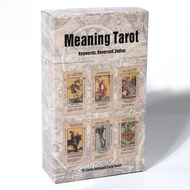 Tarot Card With Meaning On Them Beginner Tarot Keyword Antiqued Tarot Deck Learn Tarot 78 Cards Reve